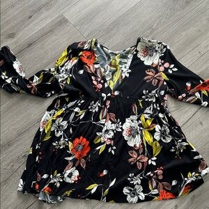 🦆GUC Free People Bella Floral Tunic/ mini dress.